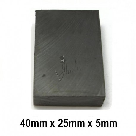 Imán de Ferrita Bloque 40mm x 25mm x 5mm