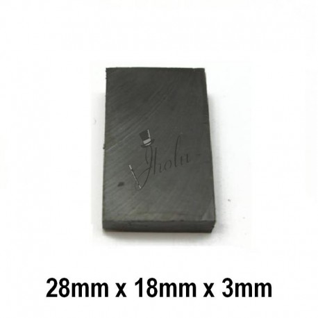 Imán de Ferrita Bloque 28mm x 18mm x 3mm