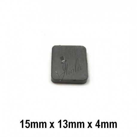 Imán de Ferrita Bloque 15mm x 13mm x 4mm