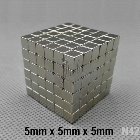 Rompecabeza Magnético NeoCube con Cubos de 5mm x 5mm x 5mm Grado N42