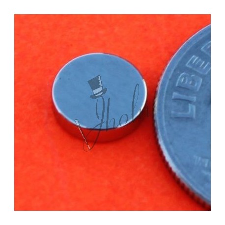 Imán de Neodimio Disco 1/4" x 1/16" (6mm x 1.5mm aprox) Grado N42