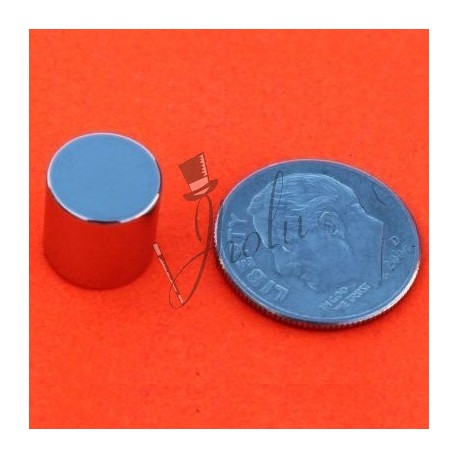 Imán de Neodimio Disco 3/8" x 3/8" (10mm x 10mm aprox) Grado N42