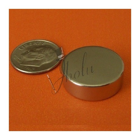 Magneti Al Neodimio N42, 19 Mm X 6.35 Mm, Forza Di Tenuta 4.9 Kg, Rivestimento Nichel-Rame-Nichel, Confezione Da 5