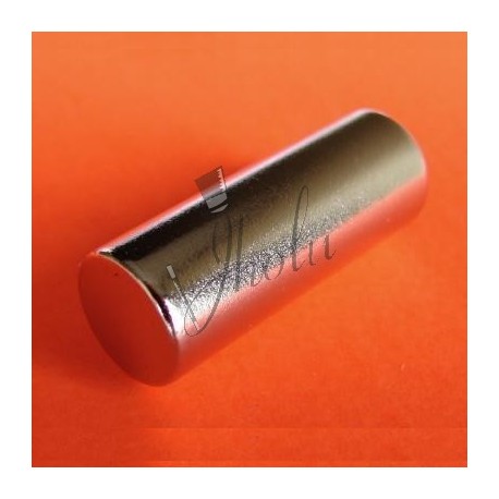 Imán de Neodimio Cilindrico 1/4" x 3/4" (6mm x 19mm aprox) Grado N48