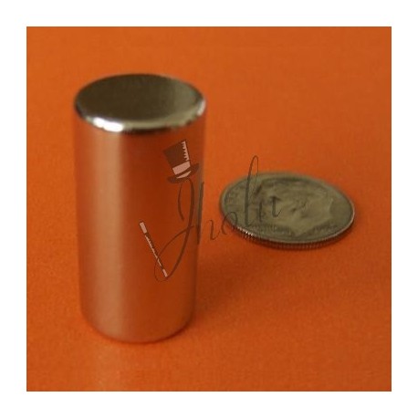 Imán de Neodimio Cilindrico 1/2" x 1" (12mm x 25mm aprox) Grado N42
