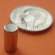 Imán de Neodimio Cilindrico 3/16" x 3/8" (5mm x 10mm aprox) Grado N42