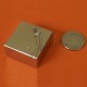 Imán de Neodimio Bloque 1" x 1" x 1/2" (25mm x 25mm x 12mm aprox) Grado N42