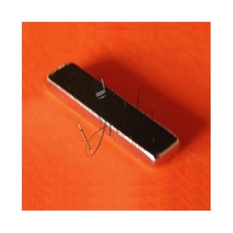 Imán de Neodimio Bloque 1/2" x 1/8" x 1/16" (12mm x 3mm x 1.5mm aprox) Grado N42